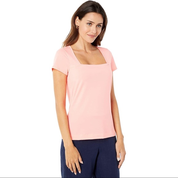 Lilly Pulitzer Rexa Top Size XL Papaya Punch NWT - Picture 5 of 5